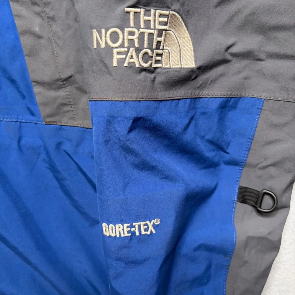The North Face Mountain Jacket Mens M Blue Gore-Tex Vintage 90s Waterproof Shell